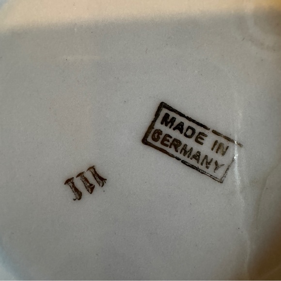 Germany Porcelain Pair Of 5 Blue And Gold Gilt Plates Grecian Small 5" in Size - Picture 7 of 8